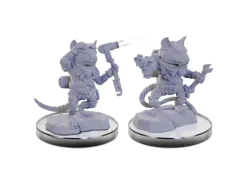 Starfinder Battles Deep Cuts Unpainted Miniatures 2-packs Ysoki Mechanic Male Case  Wizbambino