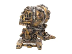 STEAMPUNK SKULL BOOKEND FERMALIBRI NEMESIS NOW