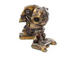 STEAMPUNK SKULL BOOKEND FERMALIBRI NEMESIS NOW