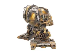 STEAMPUNK SKULL BOOKEND FERMALIBRI NEMESIS NOW