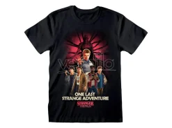 Stranger Things T-Shirt Group Artwork One Last Strange Adventure Colour Heroes Inc