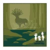 Studio Ghibli Mini Asciugamano Princess Mononoke Shadow Of The Deer God 25 X 25 Cm Marushin