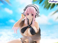SUPER SONICO SWIMSUIT BLACK COLOR NOODLE STOPPER Figura FURYU