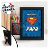 SUPERMAN - Black Kraft Frame 15x20 - L'AUTHENTIQUE "S" PAPA