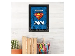 SUPERMAN - Black Kraft Frame 15x20 - L'AUTHENTIQUE "S" PAPA