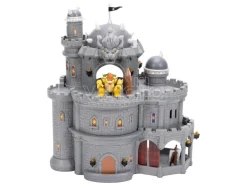 The Super Mario Galaxy Movie Deluxe Playset Con 1 Mini Figura Bowser Castle Jakks Pacific