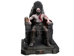 Throne Legacy God Of War Series Statua 1/3 Ragnarok Master Thyself Kratos  67 Cm Prime 1 Studio