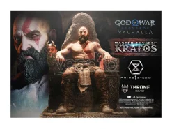 Throne Legacy God Of War Series Statua 1/3 Ragnarok Master Thyself Kratos  67 Cm Prime 1 Studio