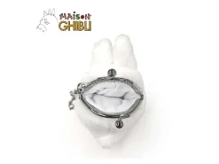 Totoro Small White Funwari Mini Borsellino Portamonete Studio Ghibli