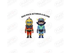 Ufo Robot Goldrake Duo Pack Statua Alcor e Actarus 6 cm Plastoy