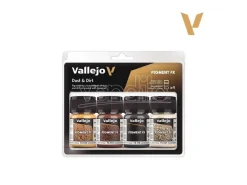 VALLEJO PIGMENTI 73190 Polvere & Sporco - SET Colori Vallejo