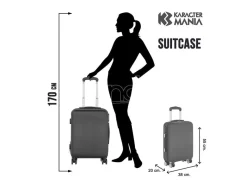 Wednesday Uniforme Abs Trolley Valigia 55cm Karactermania
