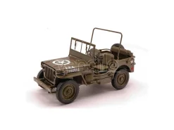 WELLY WE18055C JEEP WILLYS 1/4 TON US ARMY TRUCK 1:18 Modellino