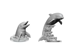 Wizkids Deep Cuts Unpainted Miniature Dolphins Case (6) Wizkids