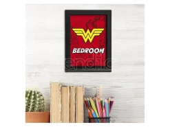 WONDER WOMAN - Black Kraft Frame 15x20 - "WW BEDROOM"