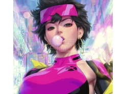 X-Men Marvel Art Print Jubilee 46 X 61 Cm - Unframed Sideshow Collectibles