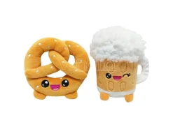 Yummis Together Peluche Figures 2 Pack Pretzel & Beer In Take Away Bag 21 Cm Joy Toy (it)