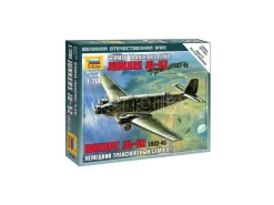 ZVEZDA Z6139 JUNKERS JU-52 GERMAN TRANSPORT PLANE KIT 1:200 Modellino
