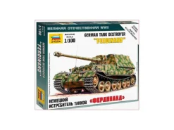 ZVEZDA Z6195 SD.KFZ 184 FERDINAND KIT 1:100 Modellino