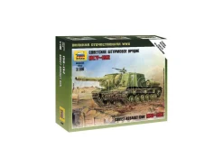ZVEZDA Z6207 SOVIET ASSAULT GUN ISU 152 KIT 1:100 Modellino