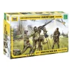 Zvezda Z3609 Soviet Dshk Machine Gun Con Crew Wwii  Kit 1:35 Modellino