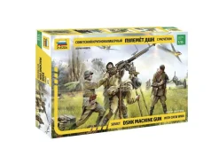 Zvezda Z3609 Soviet Dshk Machine Gun Con Crew Wwii  Kit 1:35 Modellino